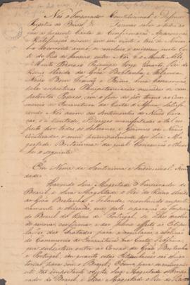 Ratificação do Tratado de 23 de novembro de 1826 entre o Império do Brasil e o Reino Unido da Grã...