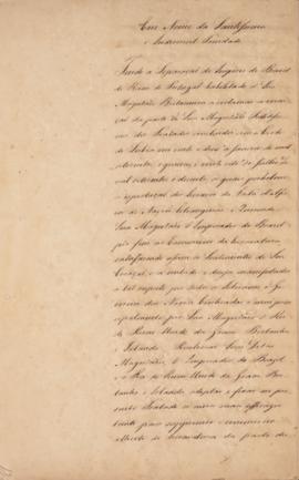 Tratado entre o Império do Brasil e o Reino Unido da Grã-Bretanha e Irlanda assinado em 18 de out...