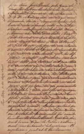 Tradução para o português da carta de plenos poderes a Sir Charles Stuart (1779-1845) Barão de Ro...