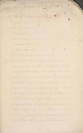 Carta de ratificação brasileira datada de 19 de outubro de 1825, referente ao Tratado de Amizade,...