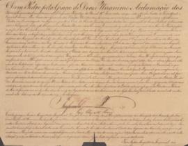 Carta de Poder Geral e Especial para João Carlos Augusto de Oyenhausen-Gravenburg (1776-1838), Ma...