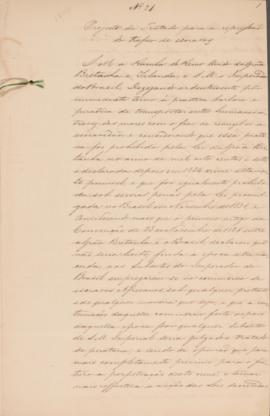 Projeto de Tratado a ser celebrado entre o Império do Brasil e o Reino Unido da Grã-Bretanha e Ir...